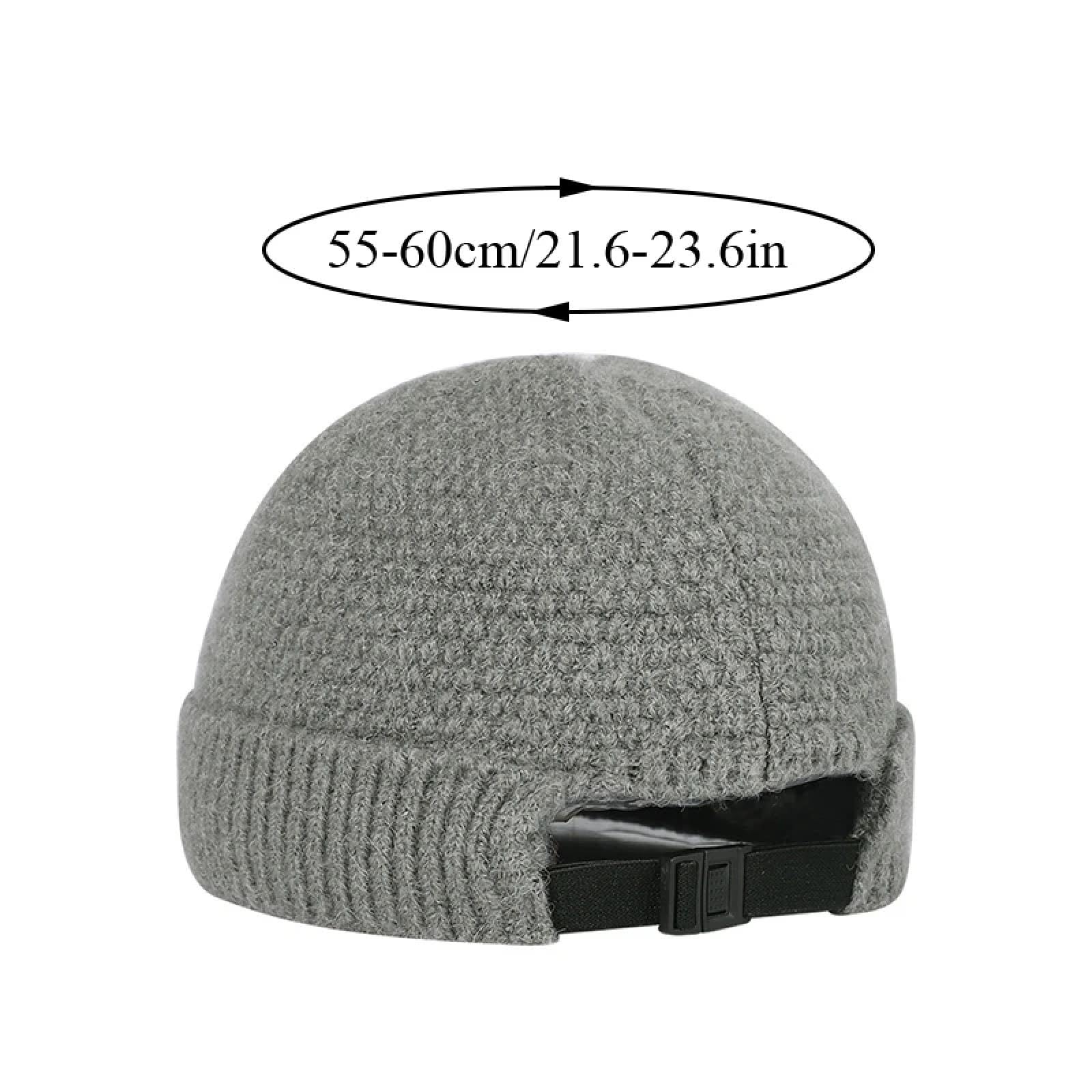 SiVaji Czapki Czapki Skullies Czapki Czapka zimowa Ciepła Codzienna Czapka Hip Hop Dorośli Mężczyźni Czapka Na Zewnątrz Czapka Regulowana