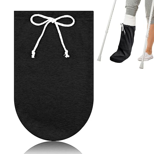 Miniatura 12 de Funda para calcetín de yeso para el pie, cubierta de yeso para el pie, cubierta de yeso para la pierna, cubierta de calcetín ajustable con cordón