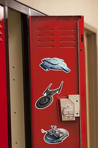 Miniatura 6 de Star Trek Ships - Paquete de calcomanías grandes de vinilo troquelado, paquete variado de calcomanías grandes de lujo, para laptop, botella de agua,