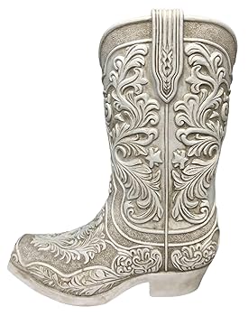 Amazon.com: Cowgirl Boot Flower Vase – 9” Tall Antique White