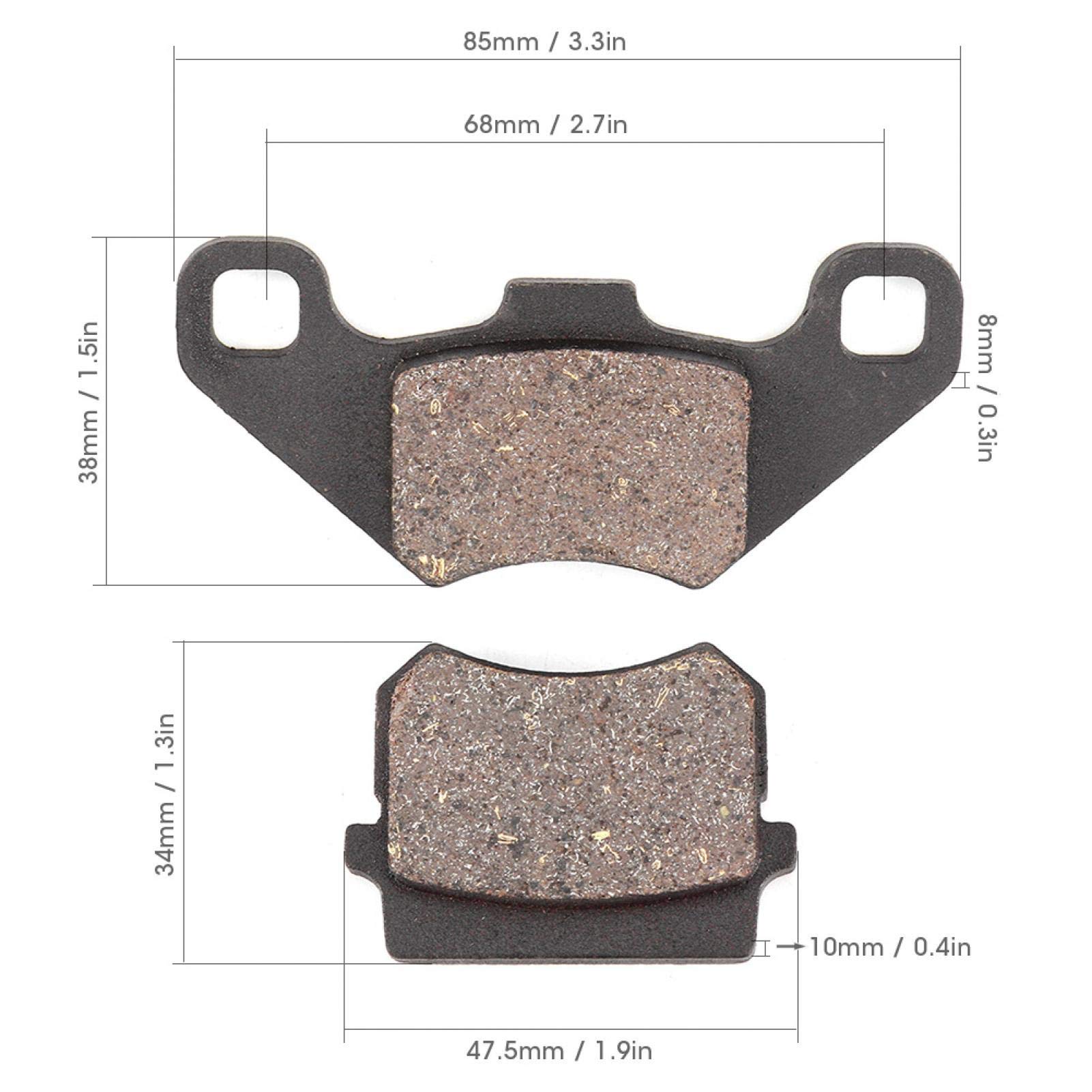 Pastillas de freno de pinza de disco de cerámica aptas para ATV Quad Four Wheeler