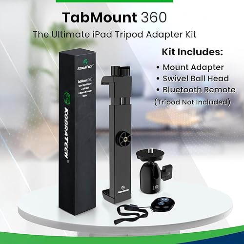 Miniatura 6 de TabMount 360 - Soporte de trípode para iPad con cabezal de bola y disparador remoto por Bluetooth