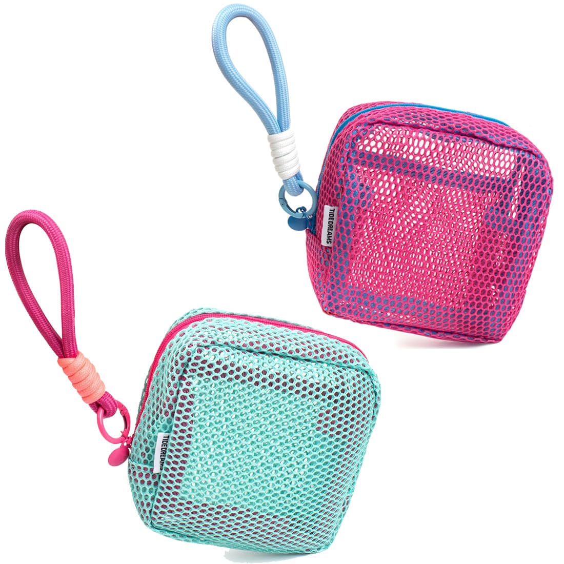 SURALIN 2 pezzi Borsa Cosmetica in rete Pochette Mare Organizer da Viaggio Borsa Pochette Donna Trucchi