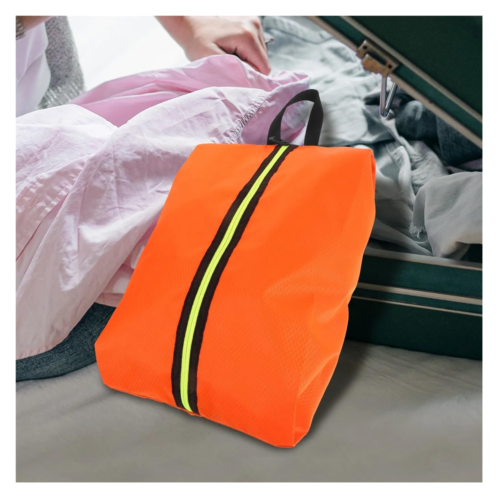 Borsa per scarpe Borsa porta scarpe for organizer da viaggio portatile | Con manico compatto for scarpe, custodia con cerniera, unisex