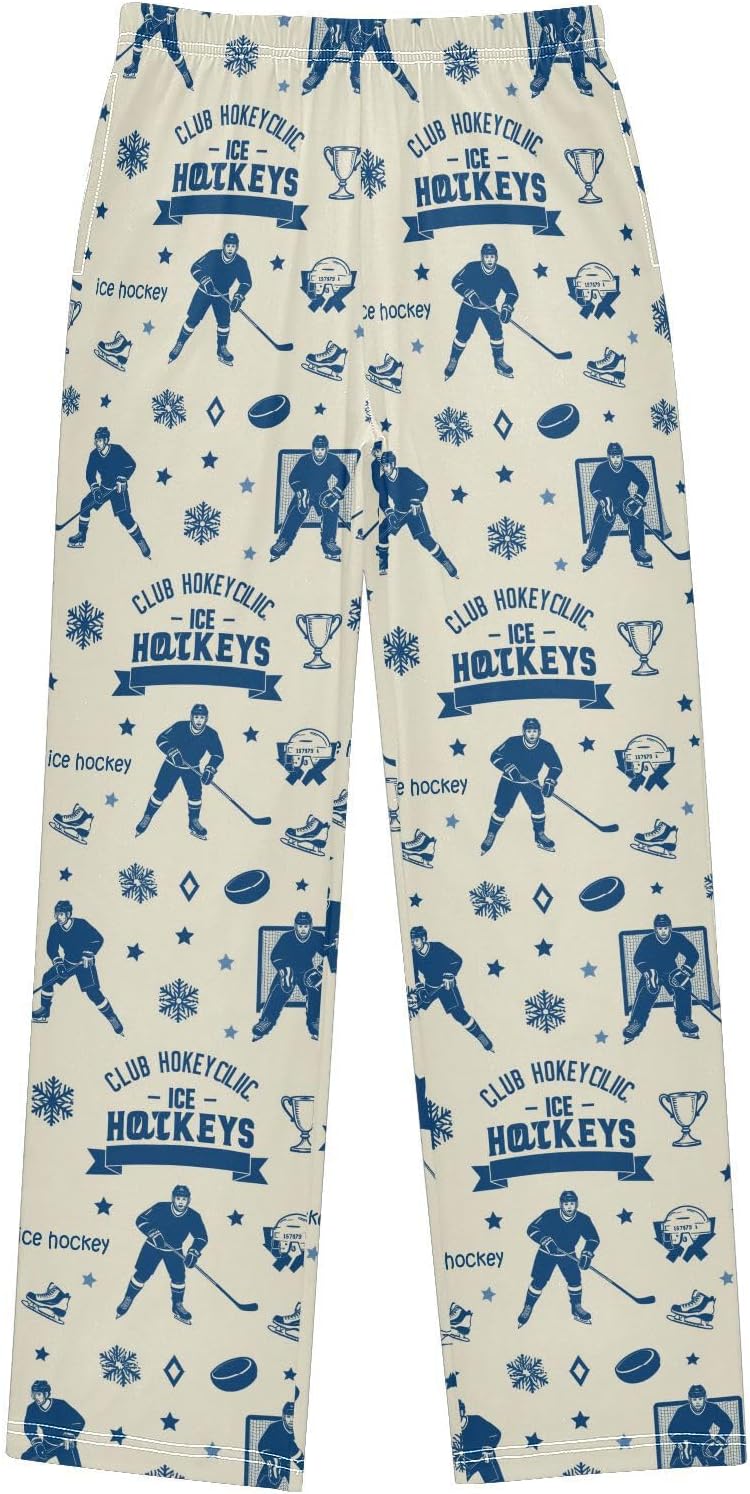 Dussdil Pajama Pants Long Sleep PJ Pant Pajama Bottoms Elastic Waist Lounge Pants with 2 Pockets