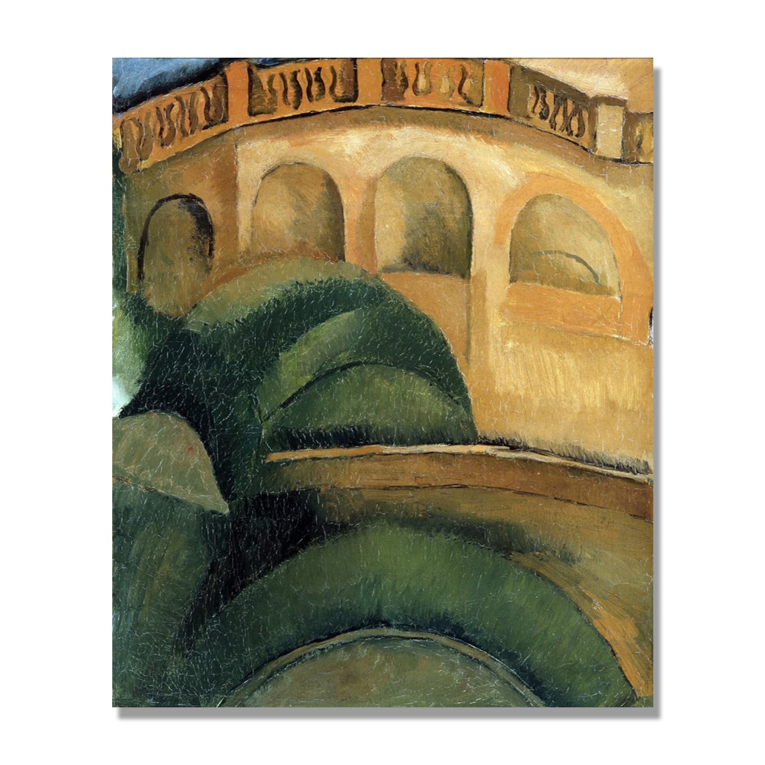 NHLDZYH Raoul Dufy Prints, (arkady), plakat podróżny w stylu vintage, sztuka impresjonistyczna, obraz ścienny na płótnie do dekoracji domu, 30 x 36 cm, tylko płótno