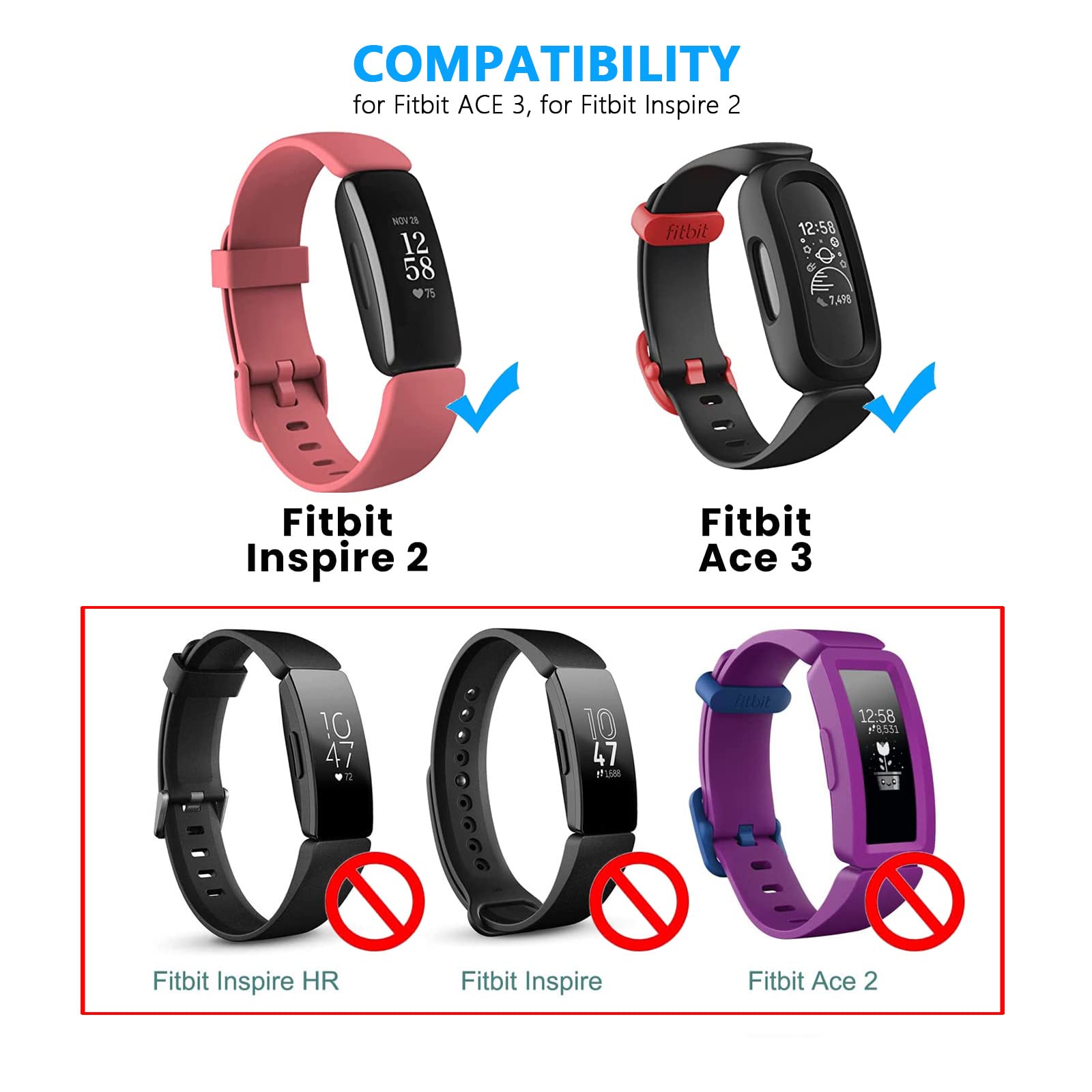 Amazon.com: Fast Wall Charger for Fitbit Inspire 2, Fit bit Ace 3