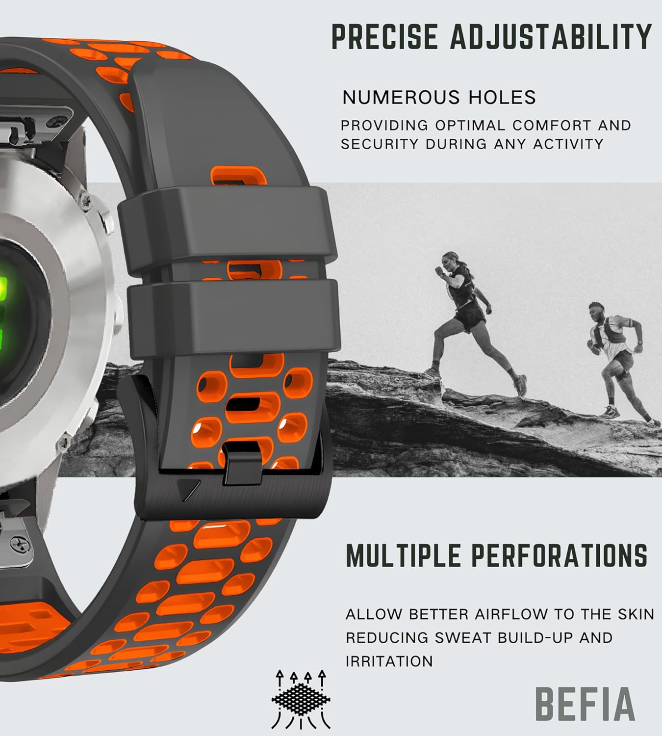 22mm Quickfit Watch Band for Garmin Fenix 5 6 7 Pro Solar Forerunner 935 745 965 955, 22 Breathable Wristband Strap