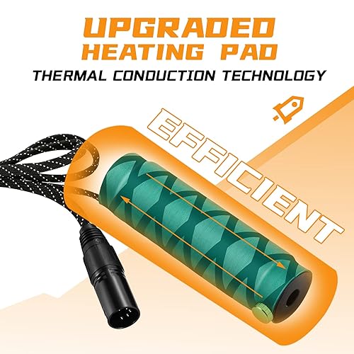 Miniatura 4 de Llenadora de máquina de llenado de cartuchos, portátil de mano calentada con 2 tubos y 10 agujas