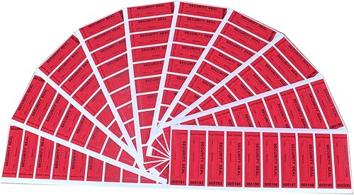 Miniatura 3 de 100 unidades de etiquetasprecintosadhesivos de seguridad con transferencia total del 100% a prueba de manipulaciones, con garantía de invalidación