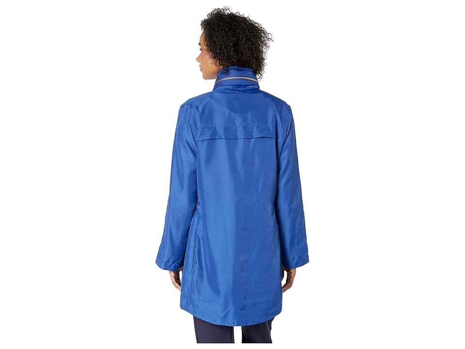 

Tribal Fake Memory Shell Roll Up Sleeve Jacket (True Blue) Women's Coat