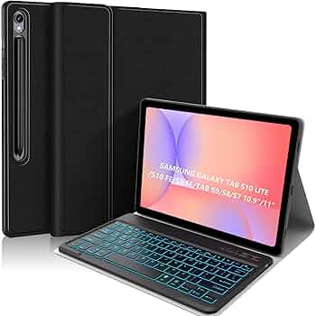 Amazon.com: Backlit Keyboard Case for Samsung Galaxy Tab S10