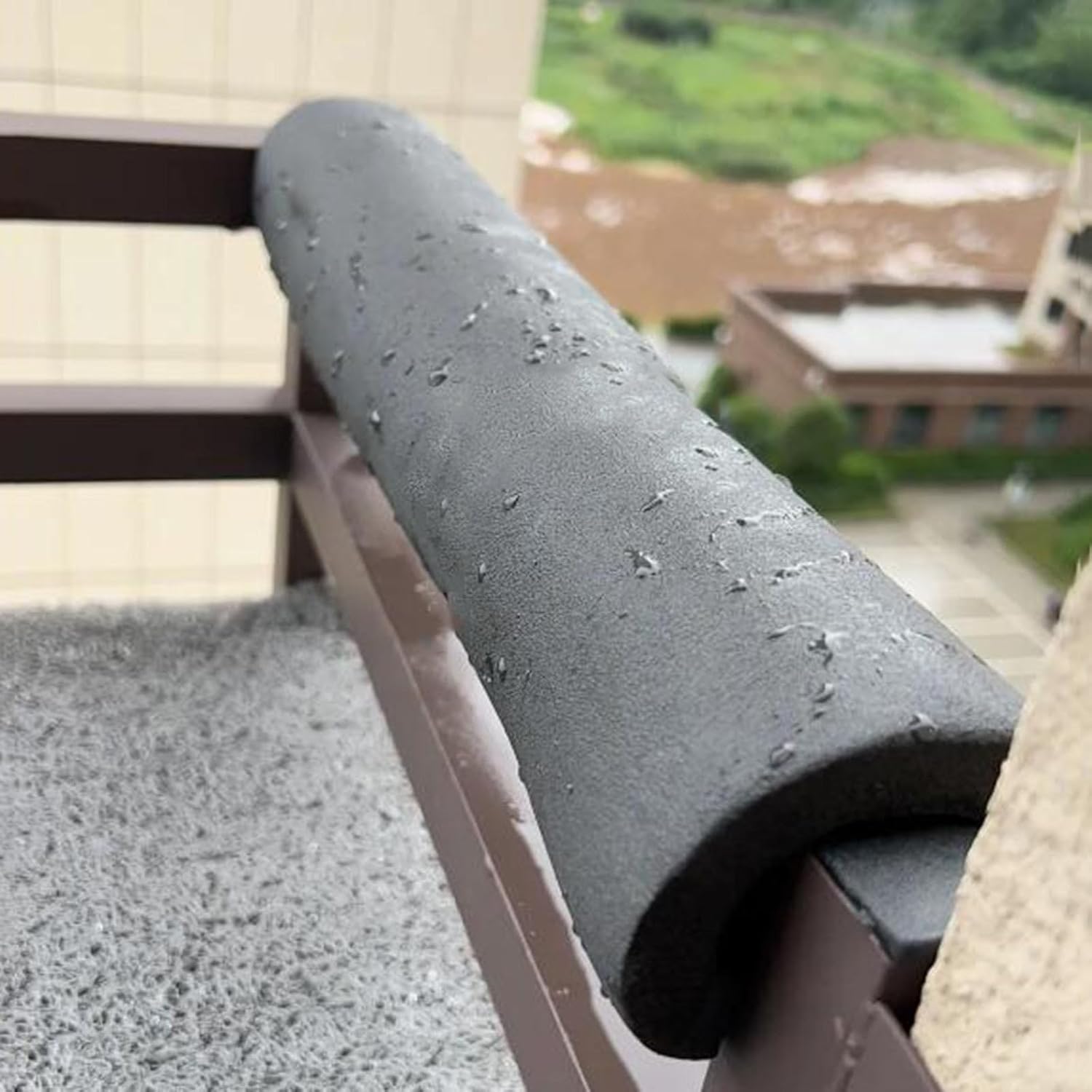 Foam Tubing Heat Insulated Pipe, Black Foam Tube Insulation Sleeve 20 mm Thickness ID 22-114(ID76.0mm(3"))
