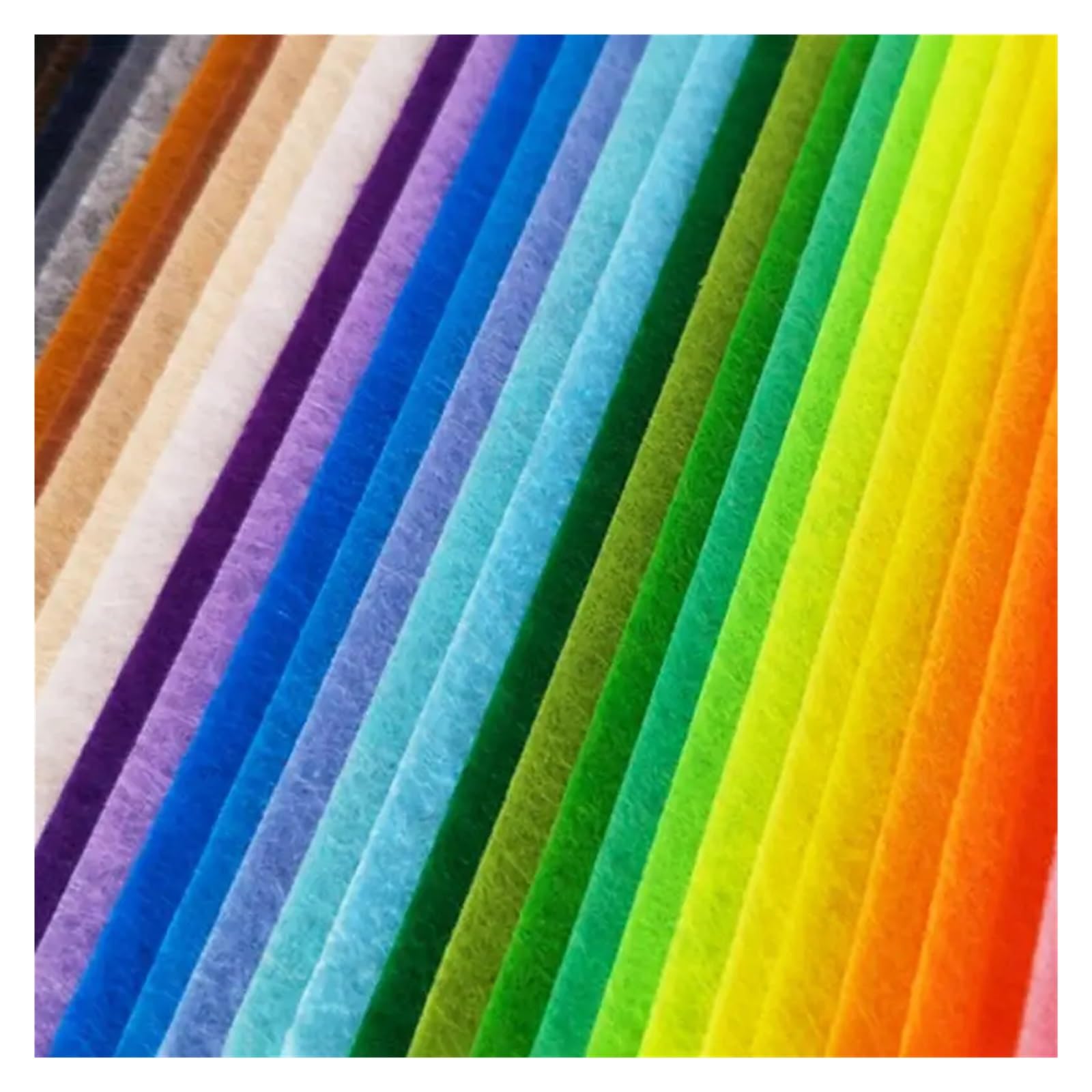 Bastelfilz Filz 10/40 Stück Vliesstoff for Handarbeiten, 10 cm breit, Patchwork-Stoffbündel for Kinder, Scrapbooking, Puppennähen für DIY Handwerk(15x15cm 40pcs)