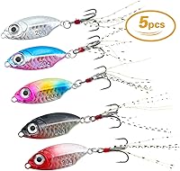 Vista 17 de Fishing Jigs Metal Fishing Spoons Lures, Blade Bait Spinner Long Casting Jigging Spoon Lure Vertical Hard VIB Swimbait for Walleye Bass Trout