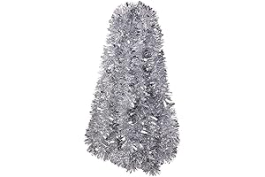 Thick Silver Christmas Garland 33Ft/10M for Unforgettable Holiday Decor