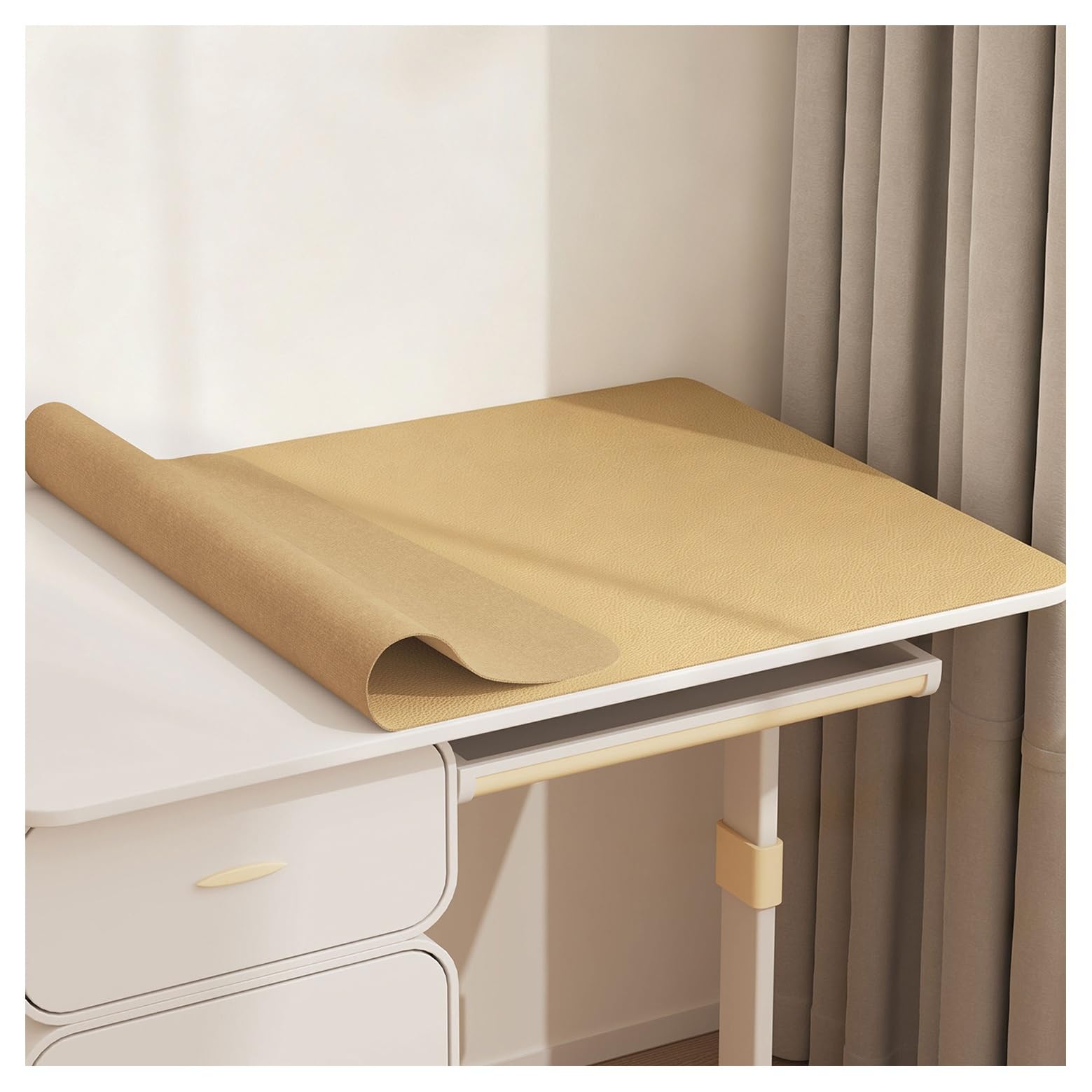 PU Leather Table Mat, Waterproof Oilproof Surface Desk Cover