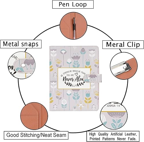 Miniatura 3 de Regalos cristianos Padfolios de piel sintética para mujeres y hombres, Escritura para I Know The Plans Jeremías 2911, versículo bíblico inspirador,
