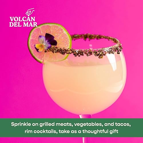Miniatura 7 de VOLCAN DEL MAR Mesquite - Copos de sal marina ahumada - Mezcla de sal marina de Colima gourmet sin refinar de México - Condimento 100% natural para