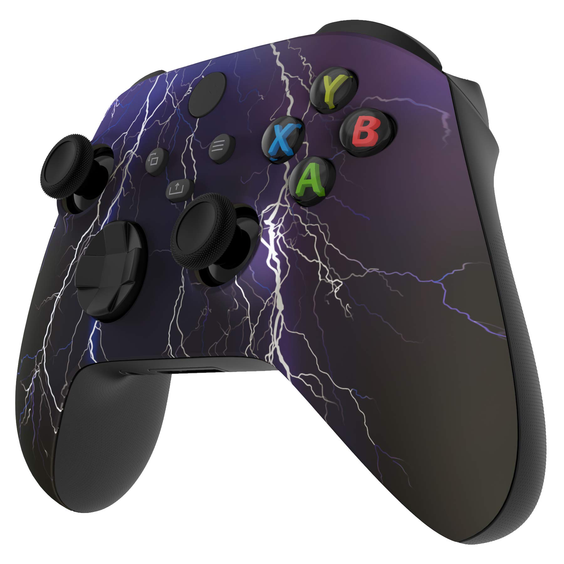 eXtremeRate Replacement Shell for Xbox Series X S Controller Purple Storm Front Housing Faceplate Case for Xbox Series