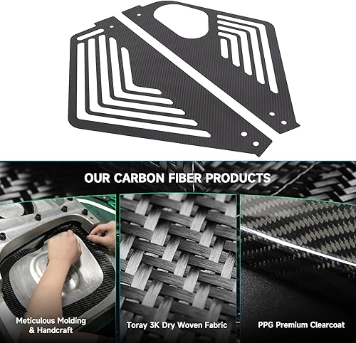 Miniatura 6 de TOYCIDFG Cubierta del panel de la bahía del motor del coche izquierda derecha Splash Shield Case Guard para C8 Corvette 2020-2024 Auto aluminio