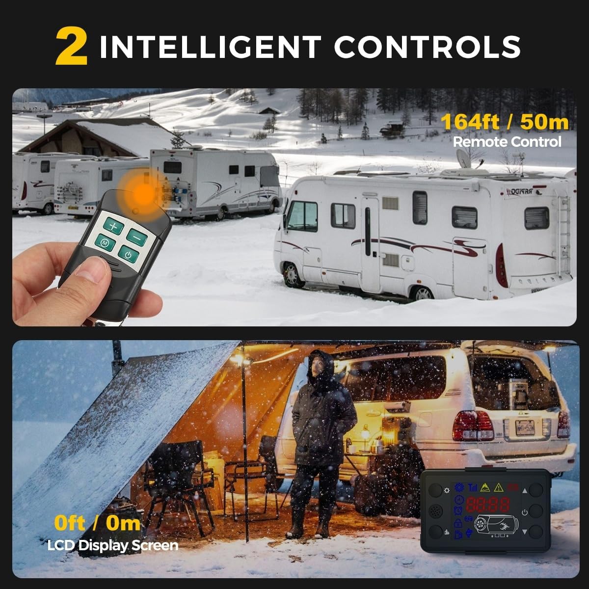 Sunster 8KW Diesel Heater L01 LCD monitor and remote control