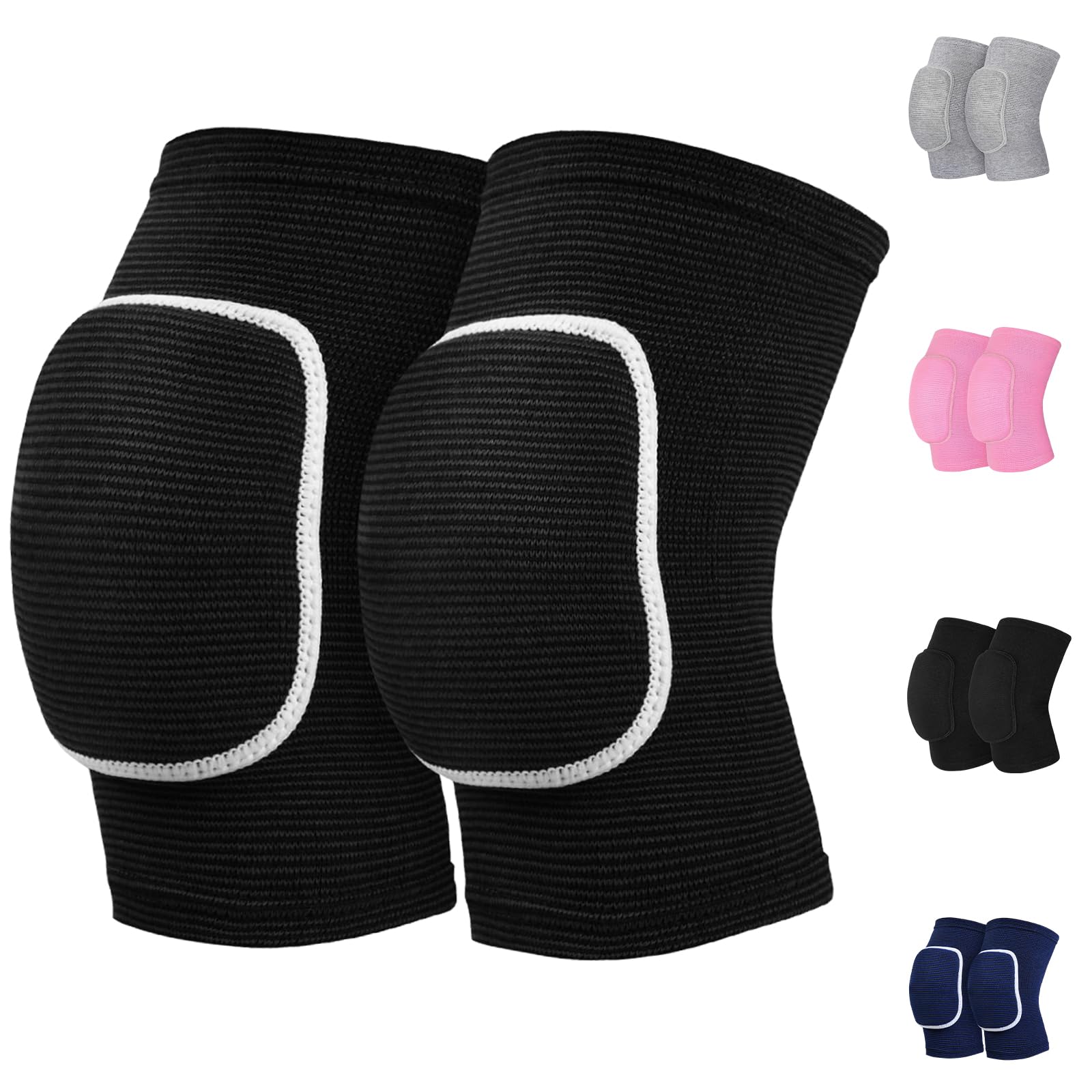 HISFFOG Volleyball Knee Pads for Women, Men, Youth, Girls, Kids, Knee Brace for Volleyball Basketball Football Dance Yoga Tennis Running Cycling
