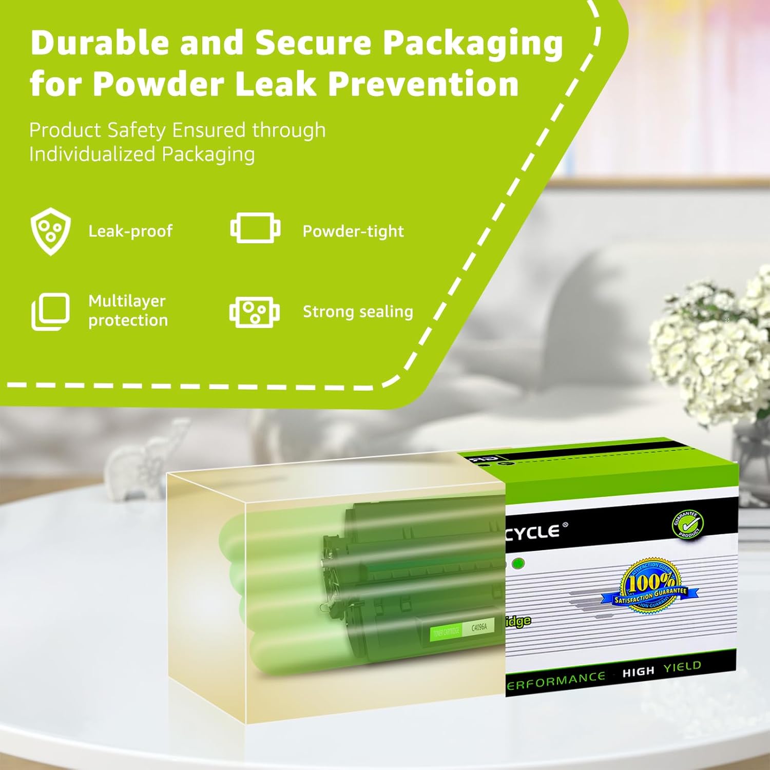 greencycle C4096A Toner Cartridge Replacement Compatible for HP 96A Laser Jet 2100 2100m 2100se 2100tn 2100xi 2200 2200d 2200dn 2200dse 2200dt 2200dtn Printer(2 Black)