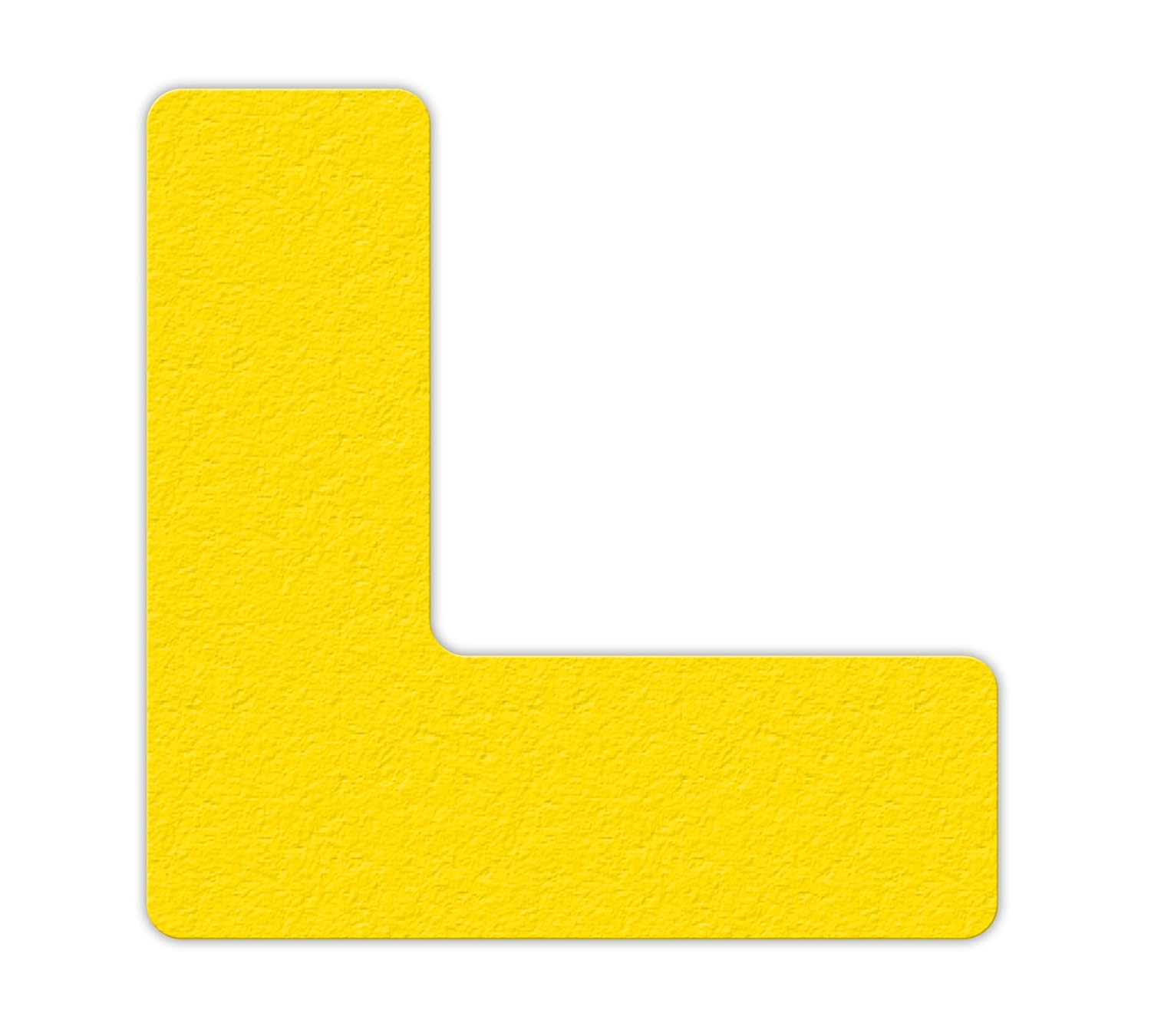 Incom - LM110Y INCOM Manufacturing: 5S / Lean Textured Floor Organization Layout Markers – L/Corner Shape, 6 inch x 6 inch, Yellow (Pack of 25): Industrial & Scientific
