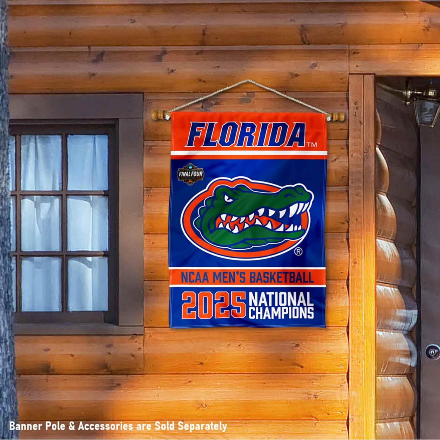 Florida Gators 2025 Basketball National Champions Double Sided House Banner Flag - Image 3