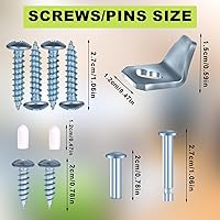 Vista 3 de Kit de cierrapuertas con mosquitera, piezas de repuesto de acero de calidad compatibles con Wright Products, piezas de cierrapuertas con soportes