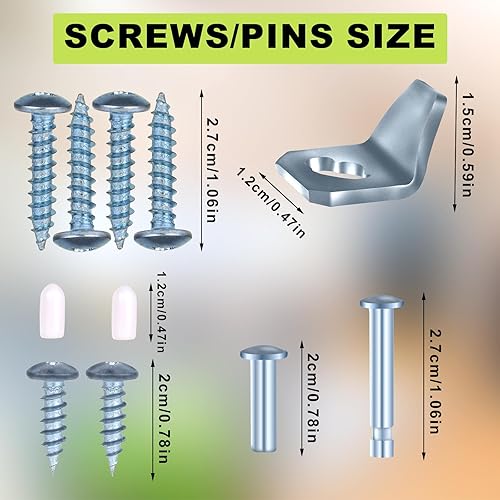 Miniatura 3 de Kit de cierrapuertas con mosquitera, piezas de repuesto de acero de calidad compatibles con Wright Products, piezas de cierrapuertas con soportes