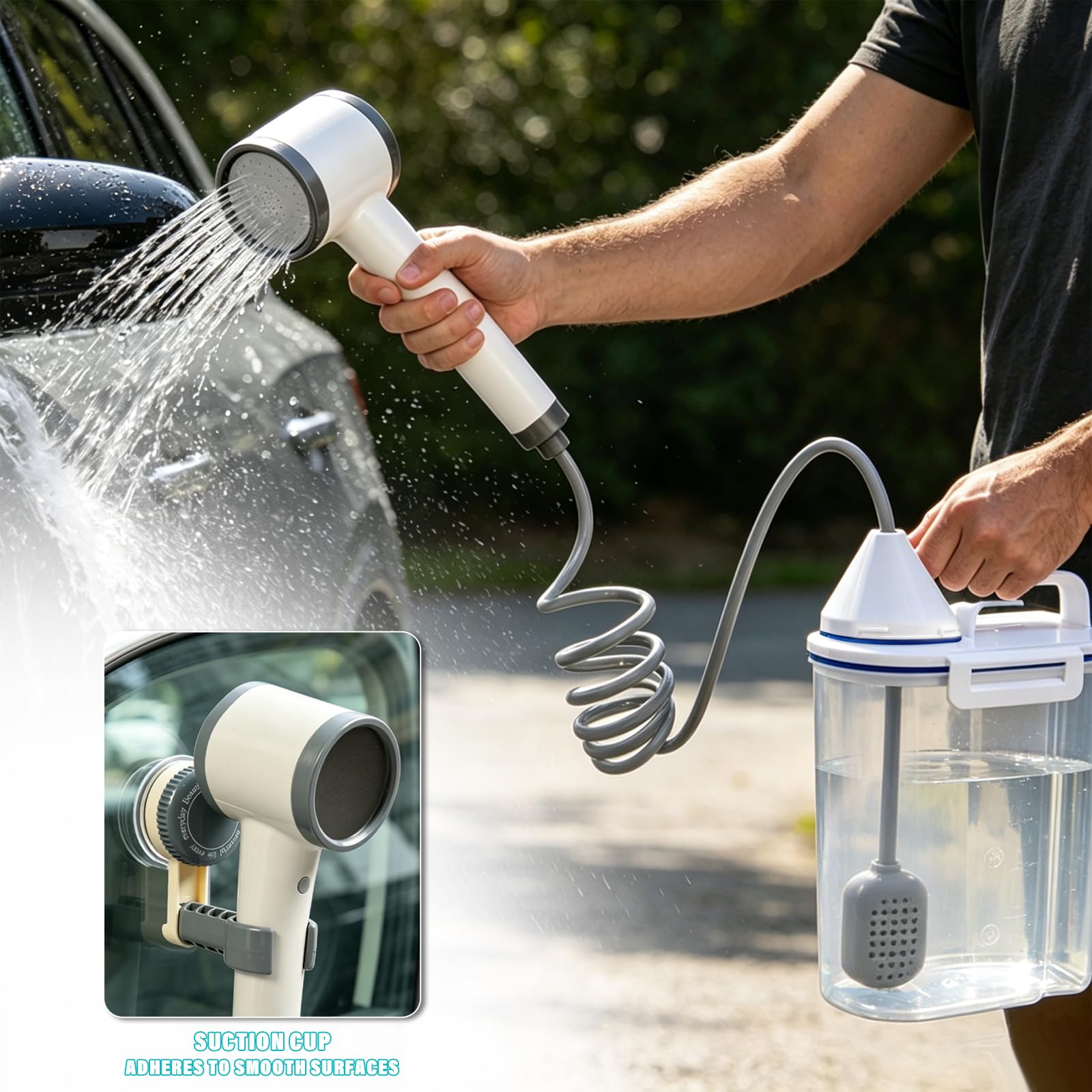 Bidé portátil de 2,5 L, bidé de viaje eléctrico recargable, pulverizador de bidé de mano con pantalla LED y tanque de agua, botella Peri para higiene personal, cuidado posparto, ducha musulmana