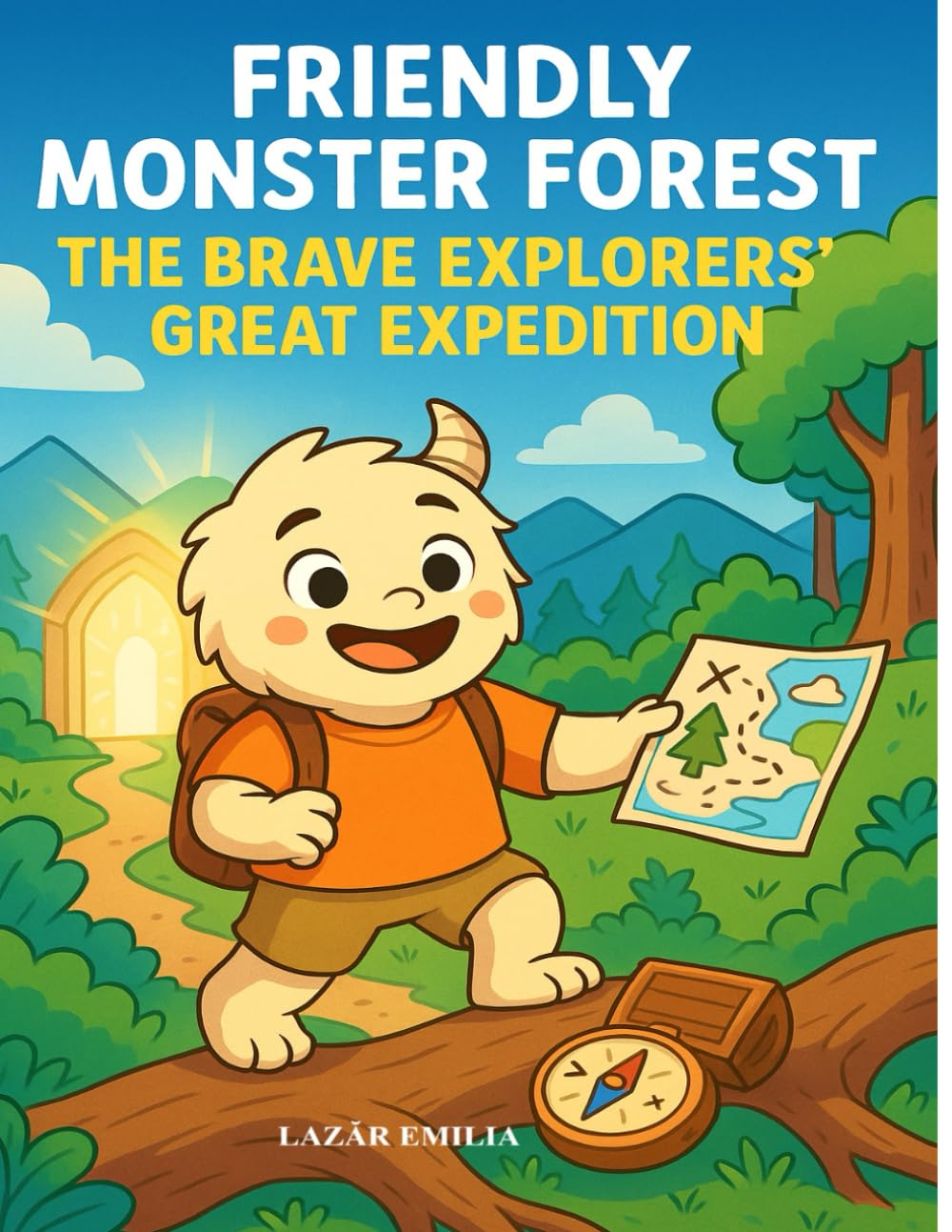 Friendly Monster Forest: The Brave Explorers’ Great Expedition: 50 Fun Coloring Scenes for Kids