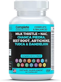Milk Thistle + NAC Supplement with Dandelion Root Extract, Beet Root Extract, Artichoke Extract, TUDCA & Complete Liver Support Supplement Blend | 60 Capsules
