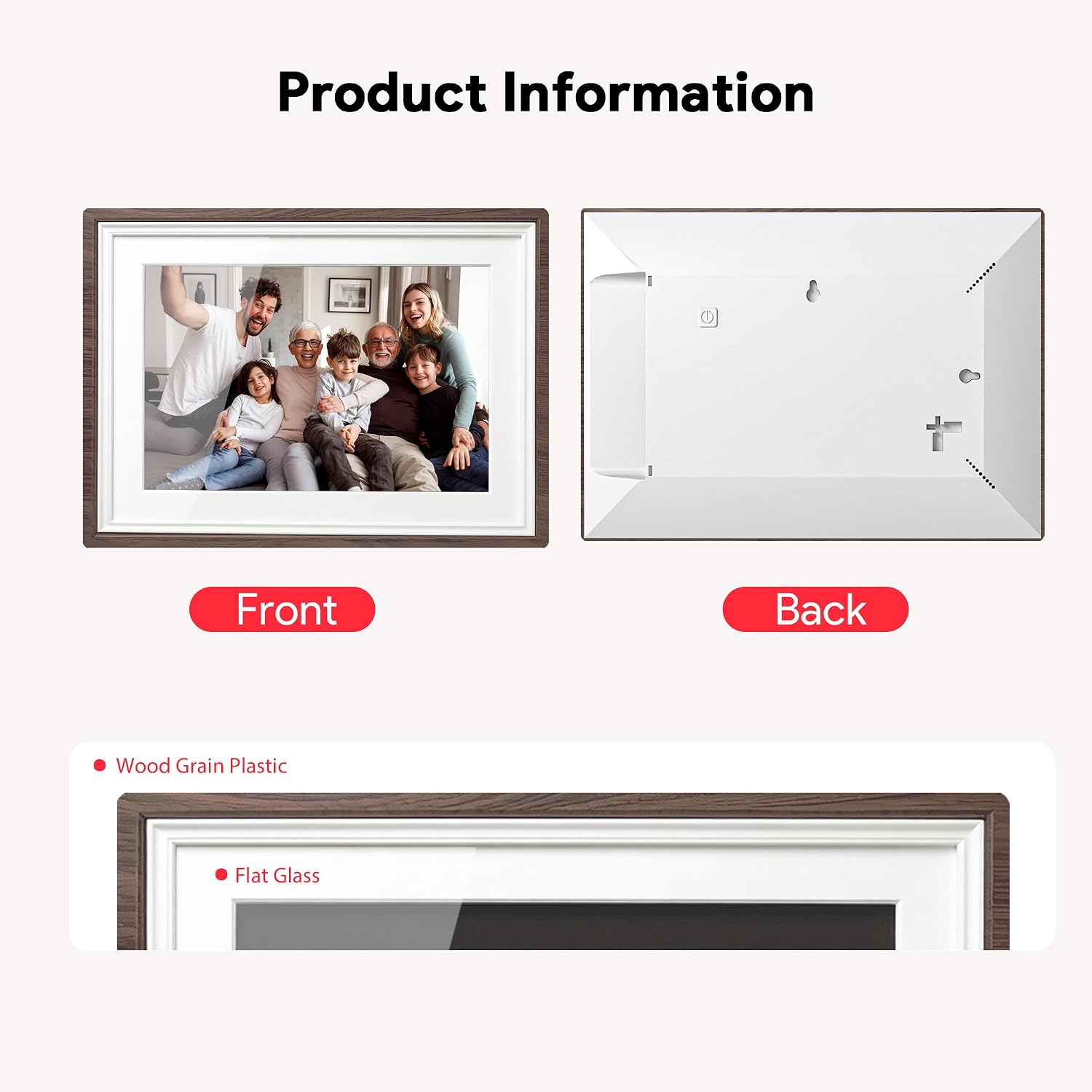 Frameo 10.1" Digital Picture Frame, Smart WiFi Digital Photo Frame