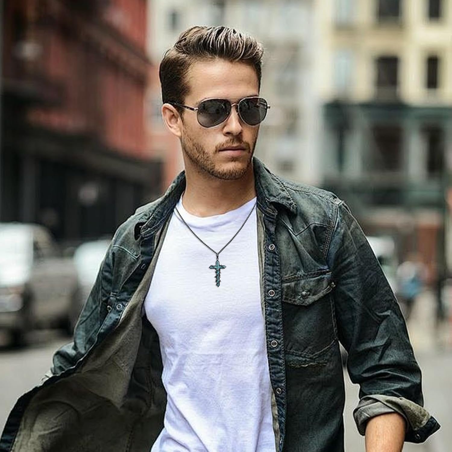 Christian Necklace 925 Sterling Silver Religious Faith Pendant Necklace Christian Jewelry Gift for Men And Women - Image 3