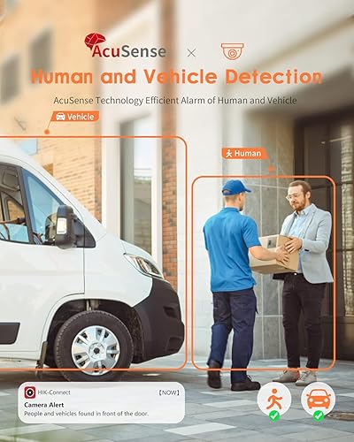 Miniatura 3 de DS-2CD2386G2-ISUSL 0.110 in HIK 4K 8MP AcuSense PoE Cámara IP para exteriores e interiores con luz estroboscópica y advertencia audible,