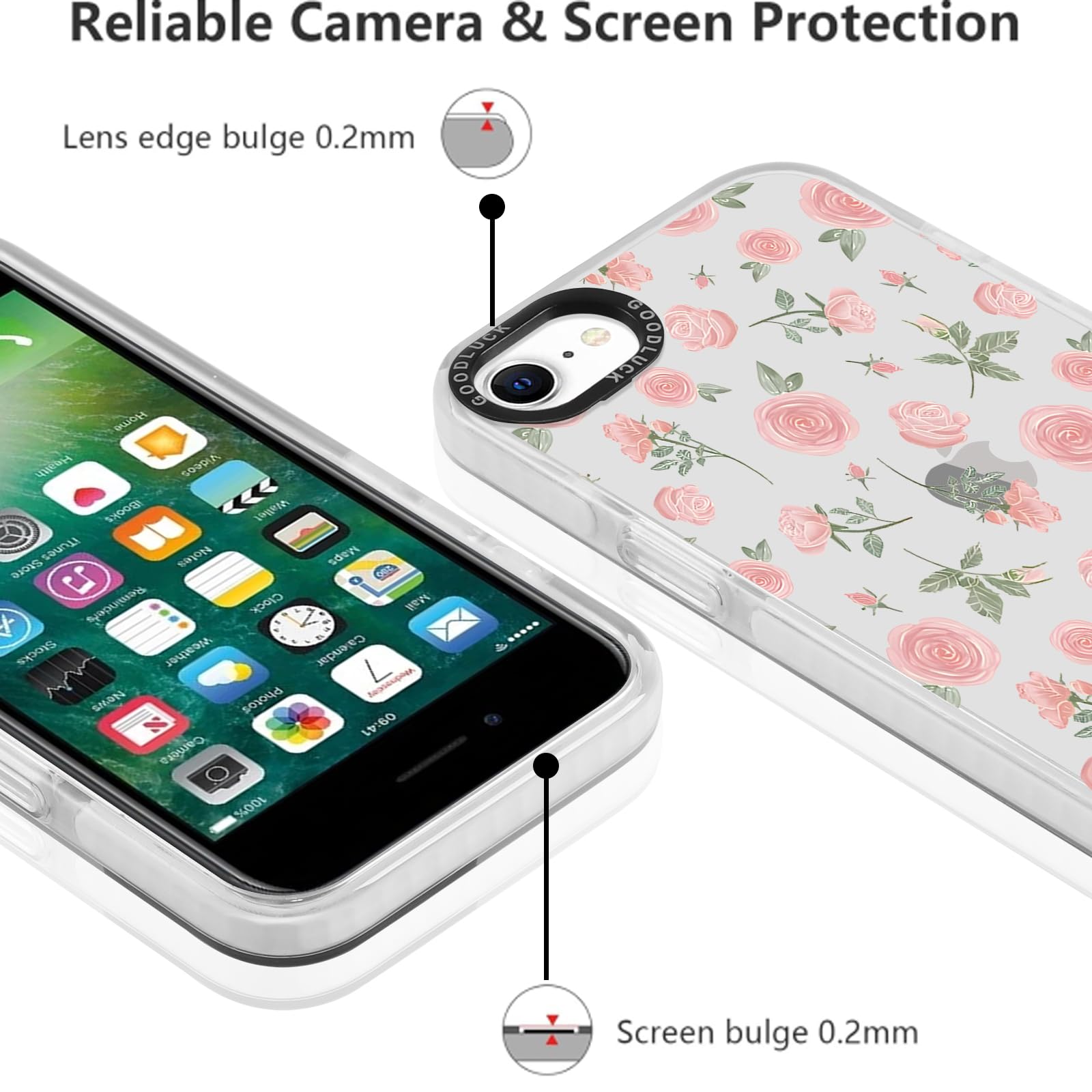 DOMAVER iPhone 16E/iPhone SE 4 2025 Case Supports Wireless Charging