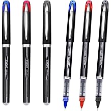 EYEYE Needle Rollerball Pens 0.5mm, 3 Assorted Colors Extra Fine Point Pen Quick Dry, Liquid Ink Pen Fine Point Smooth Writing Pens for Coloring, Journaling, Note Taking, Office, School Supplies