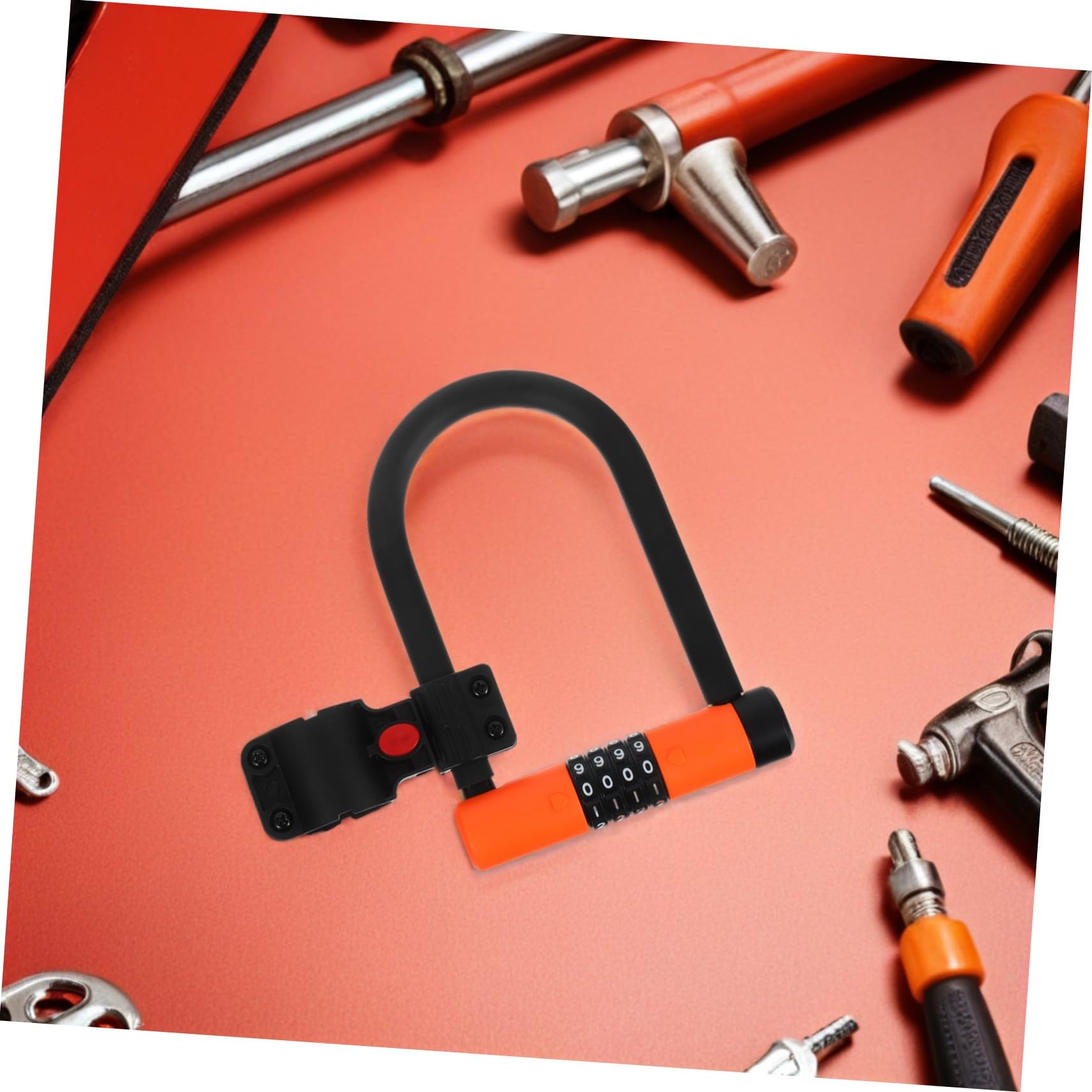 Toddmomy Lucchetto Bicicletta Combinazione U-shape Antifurto Resistente e per e Scooter Sicurezza per Cancelli e Recinzioni