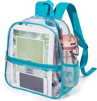Mini Clear Backpack for Stadium Events, Concert, 12612, Green
