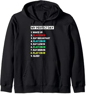 Mi Día Perfecto Tocar Oboe Jugador Divertido Oboe Sudadera con Capucha