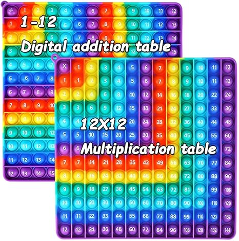Amazon.com: 2 in 1 Multiplication Table Game and Digital Addition Table ...