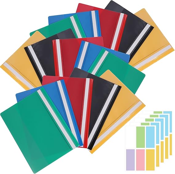 15 Pcs A4 Project Folder Plastic Presentation Project Folder File