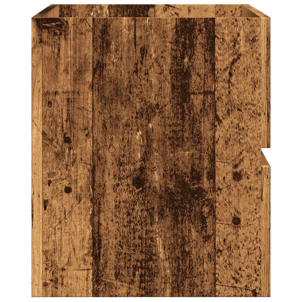 Łazienkowa szafka wisząca wygląd starego drewna 80 x 38,5 x 45 cm