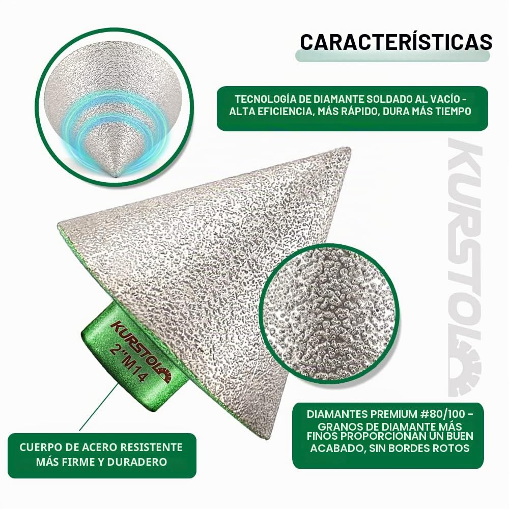 Brocas Diamante Porcelanico Kit 13PCS - 6/8/10/20/32/35/55/68/100mm Brocas, 20mm Fresa, 50mm Broca Chaflan, 125mm Disco Diamante, Adaptador para Azulejo de Cerámica Porcelana Mármol Granito