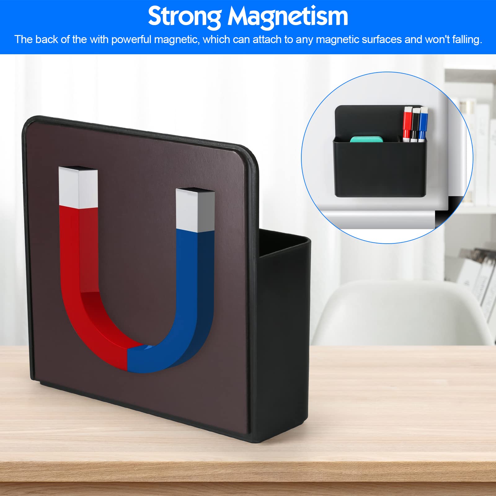 Sinofort 2 Pcs Magnetic Marker Holder, Dry Erase Marker Holder - Image 3