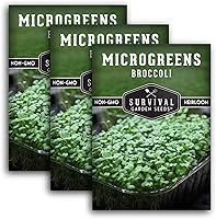 Vista 10 de 1 paquete de semillas de microgreens de brócoli para plantar y cultivar – Planta plantas de microvegetales de hoja verde en interiores – Cultiva tu
