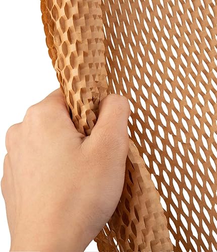 Miniatura 8 de Ready Roll Papel de embalaje de 12 pulgadas x 131 pies de panal de abeja, embalaje perforado, 1 rollo de envoltura de panal de abeja, embalaje de